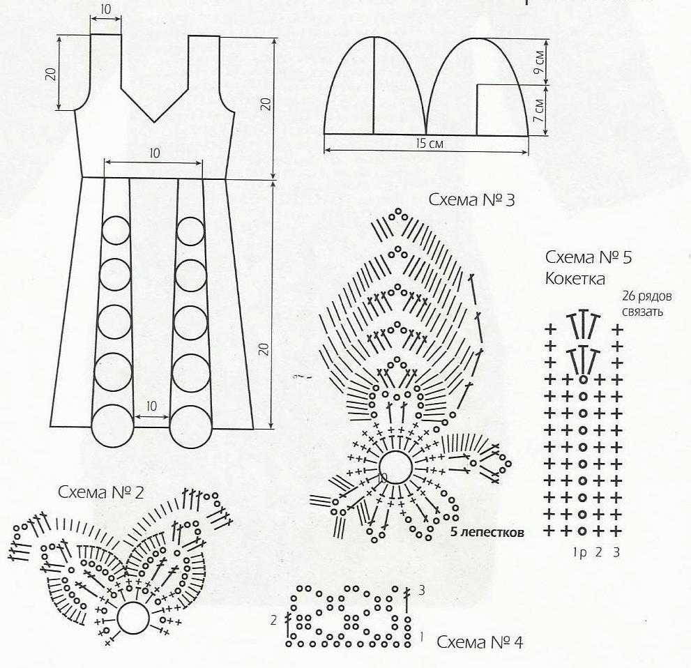 Женский сарафан схема